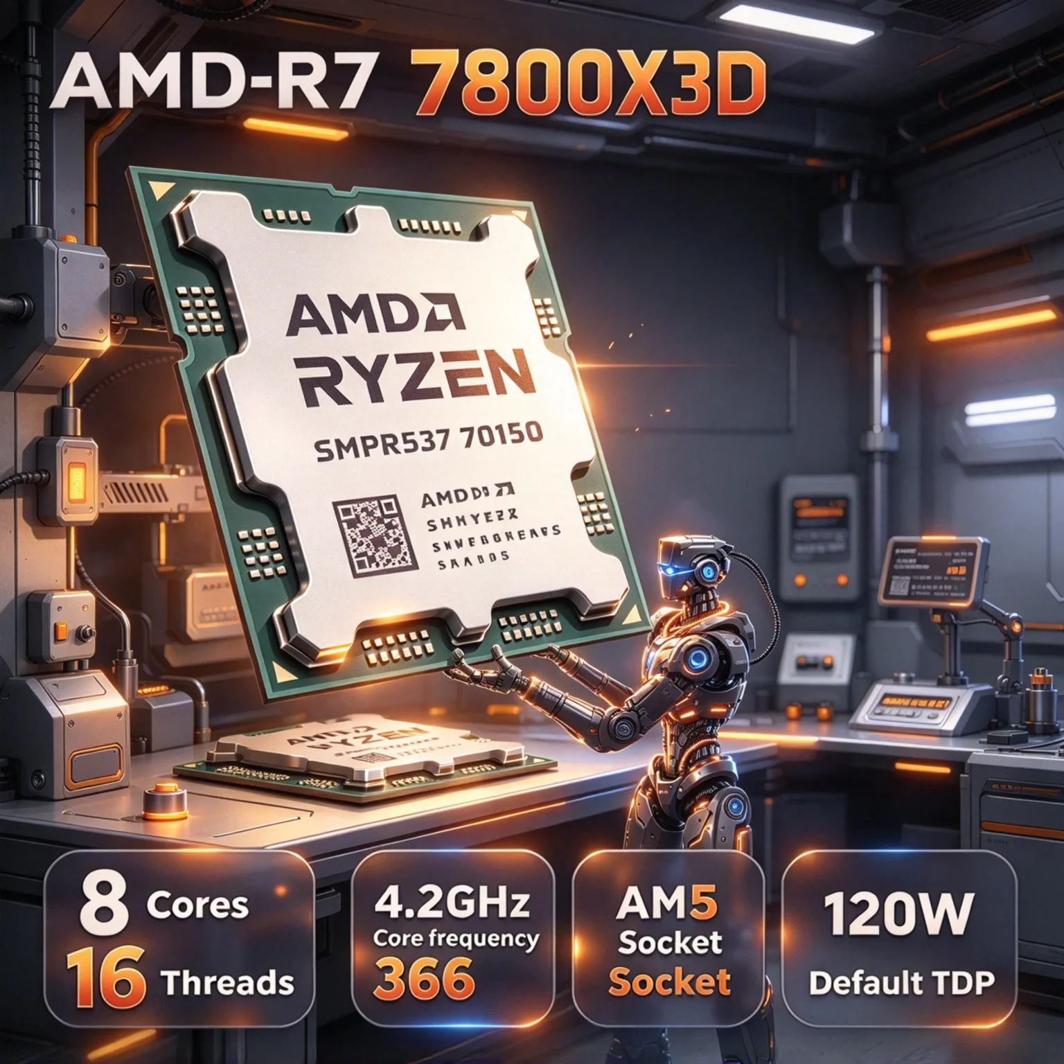 Amd Cpu Ryzen 7 - 最新のAMD Ryzen 7 7800X3D X3DゲーミングCPU。8コア16スレッド、AM5ソケット、DDR5対応。高性能PCゲーム用デスクトッププロセッサー。