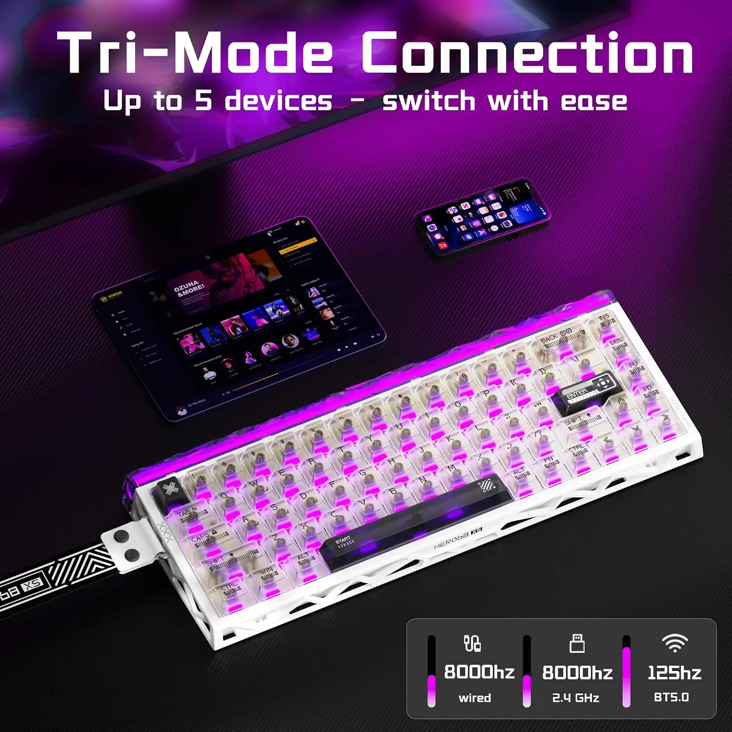 Aula Hero68 XS ホール効果磁気ゲーミングキーボ - Gaming Keyboard Nearby のレビューと価格