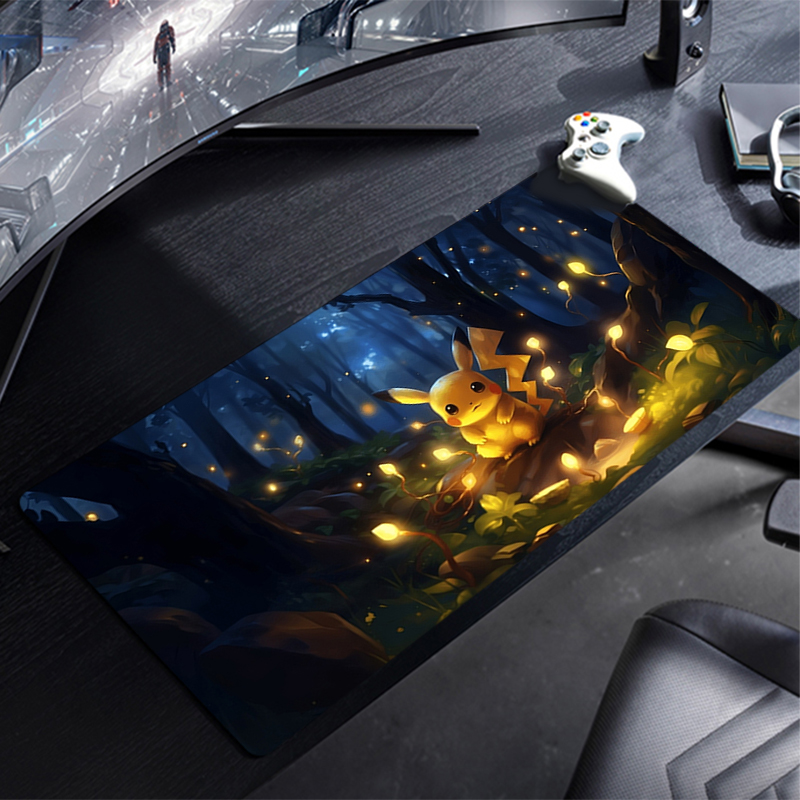 P-Pikachus マウスパッド ゲーム用 900x400 - Gaming Keyboard Mini のレビューと価格