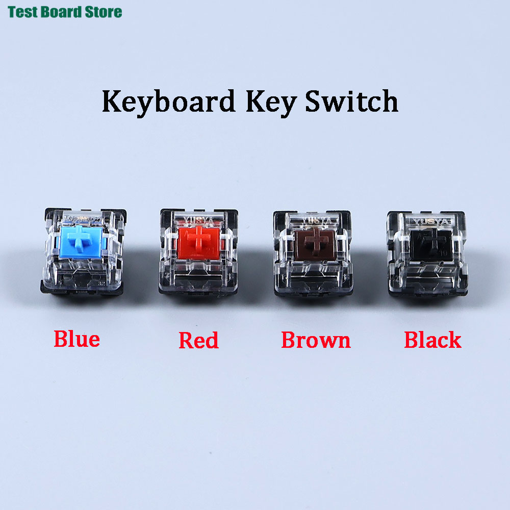 2ピンクリック式リニアタクタイルサイレントキーボードキースイ - Keyboard Gaming Blue Switch のレビューと価格