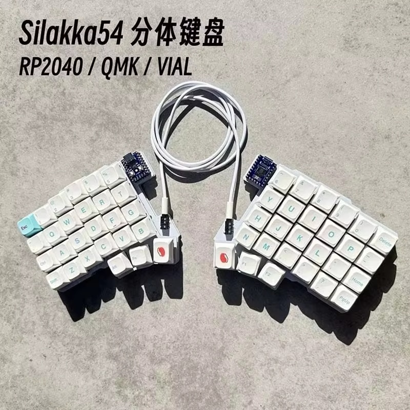 Silakka54 人間工学に基づいた分割型メカニカルキーボ - Gaming Keyboard Hot Swappable のレビューと価格