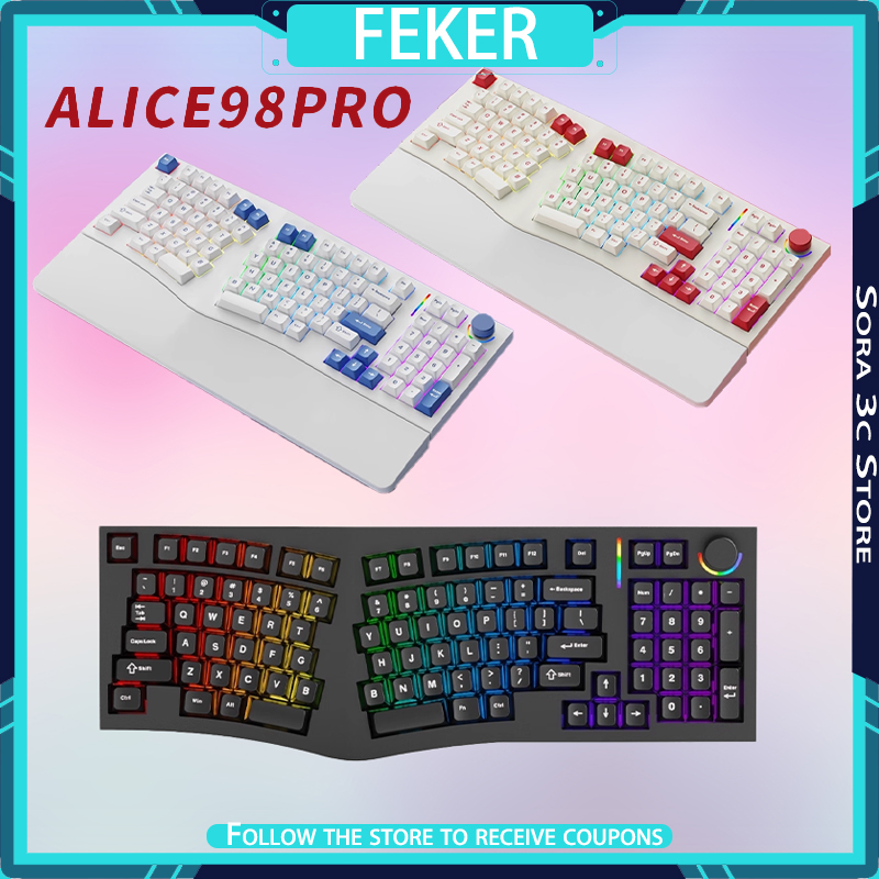 FEKER Alice98pro メカニカルキーボード エイ - Gaming Keyboard Hot Swappable のレビューと価格
