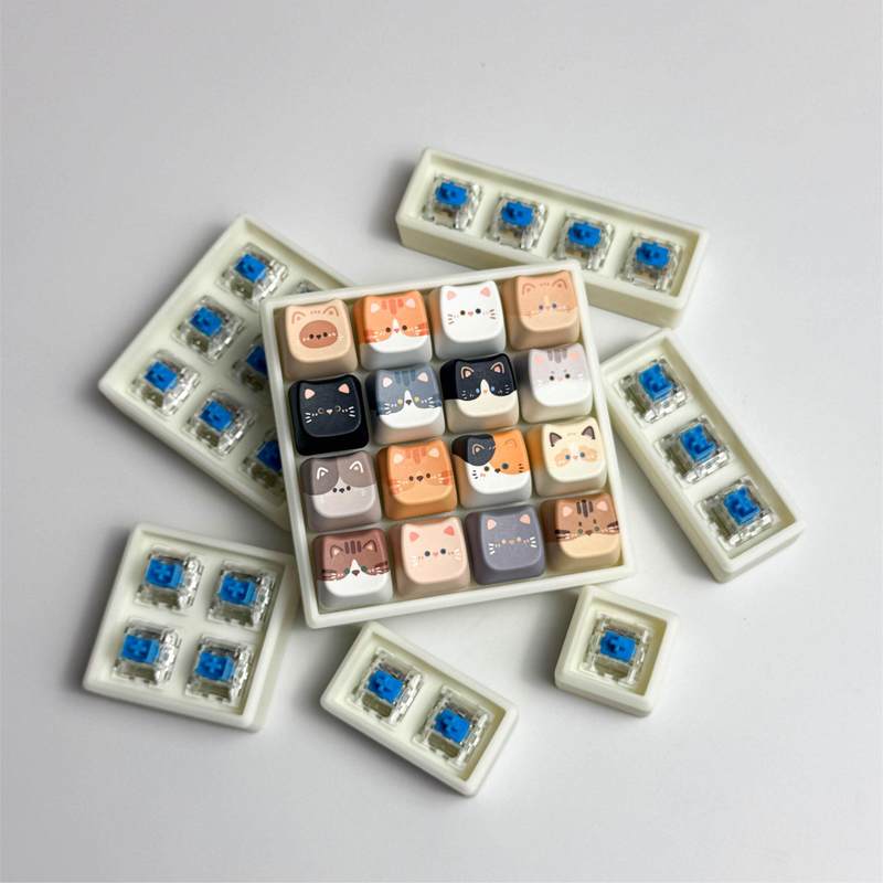 猫軸テスター シャムカラーコック猫キーキャップ メカニカルキ - Gaming Keyboard Test のレビューと価格